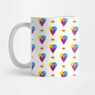 Love hot air balloon pattern Mug